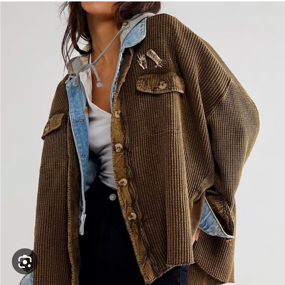 Free People One Scout Oversized Thermal Jacket